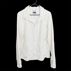 Janji Stormrunner Jacket SZ L Off White Lightweight Running Gorpcore Outdoors